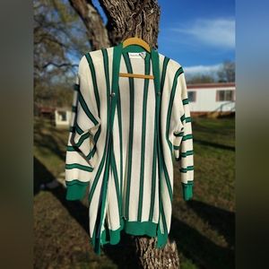 Stripped cardigan size small